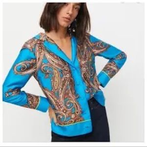 Paisley Print Blouse